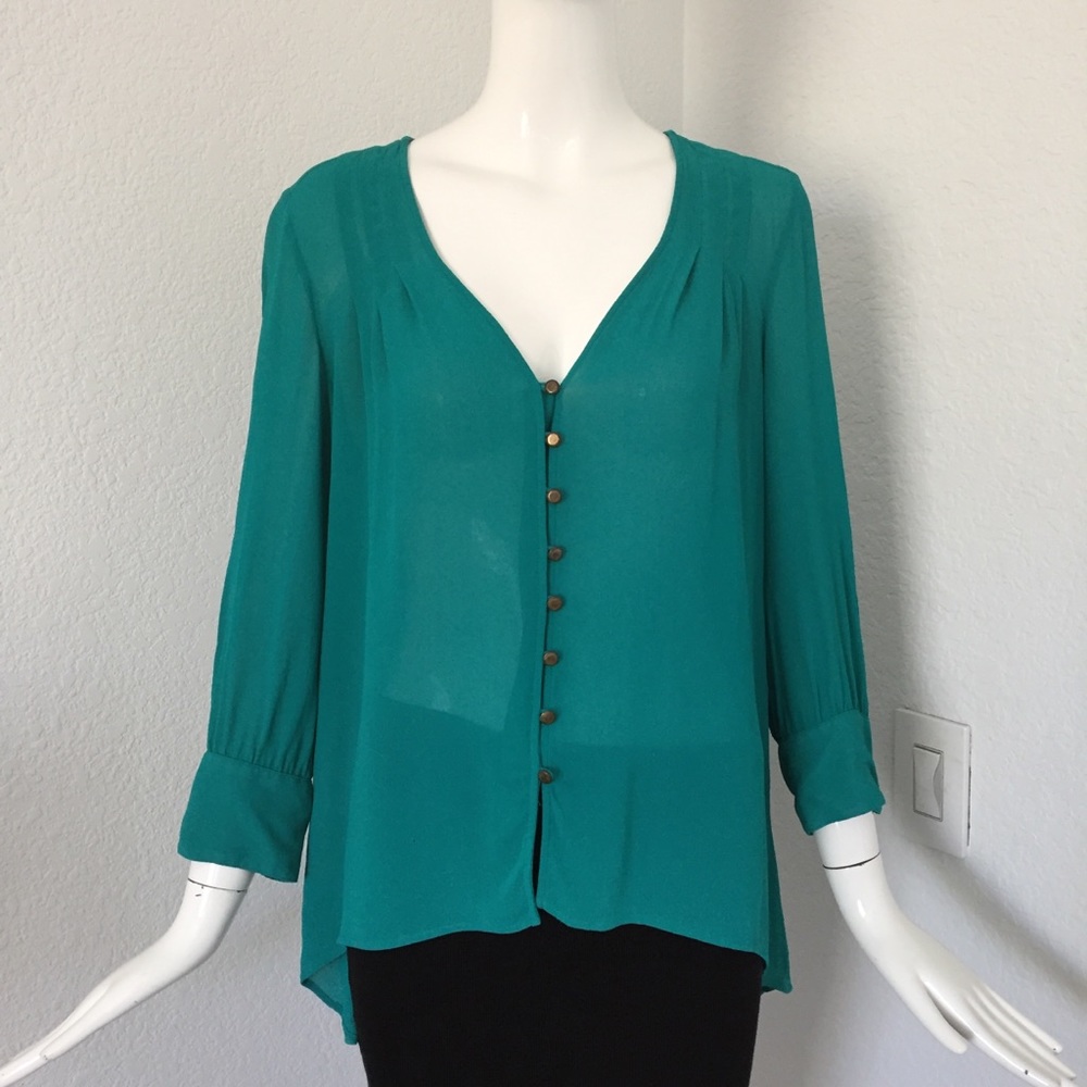 twelfth street by cynthia vincent blue blouse